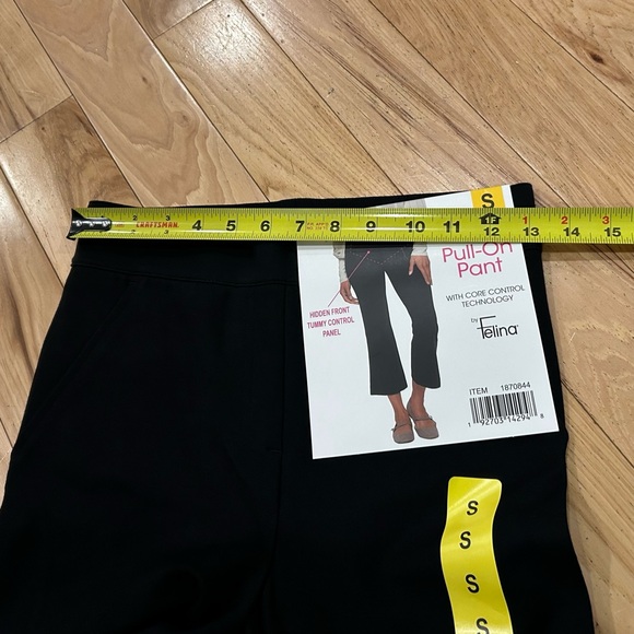NWT Felina Black Pull On Casual Dress Pants w/ Tummy Control Panel - Size Small - Picture 10 of 10